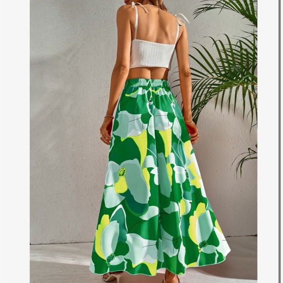 Bohemian Boho Floral Tropical Maxi Skirt - Picture 8 of 17